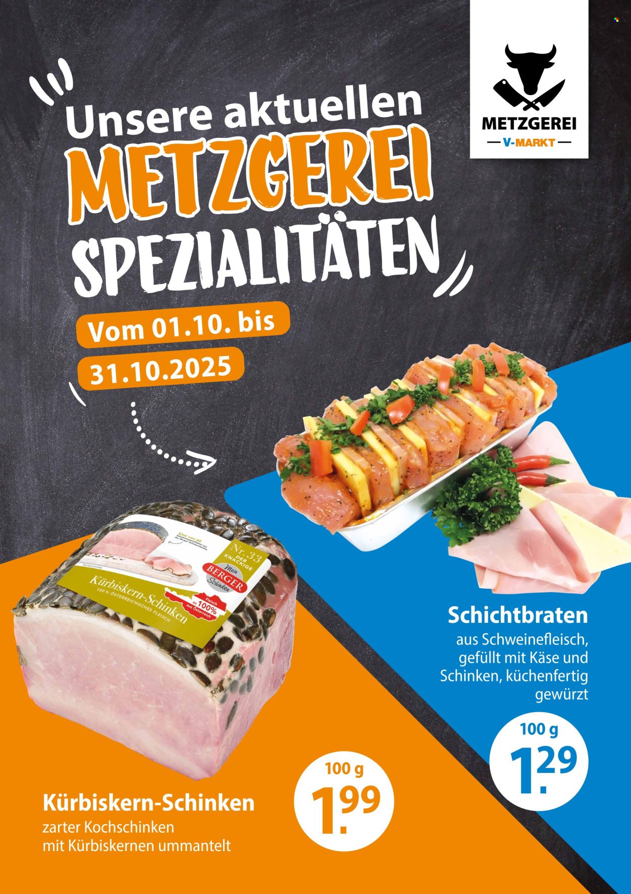 V-Markt Prospekte  - 1.10.2025 - 31.10.2025. Seite 1