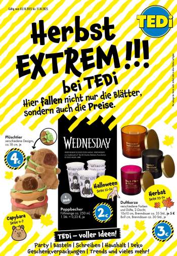 Prospekte TEDi - 3.10.2025 - 11.10.2025.