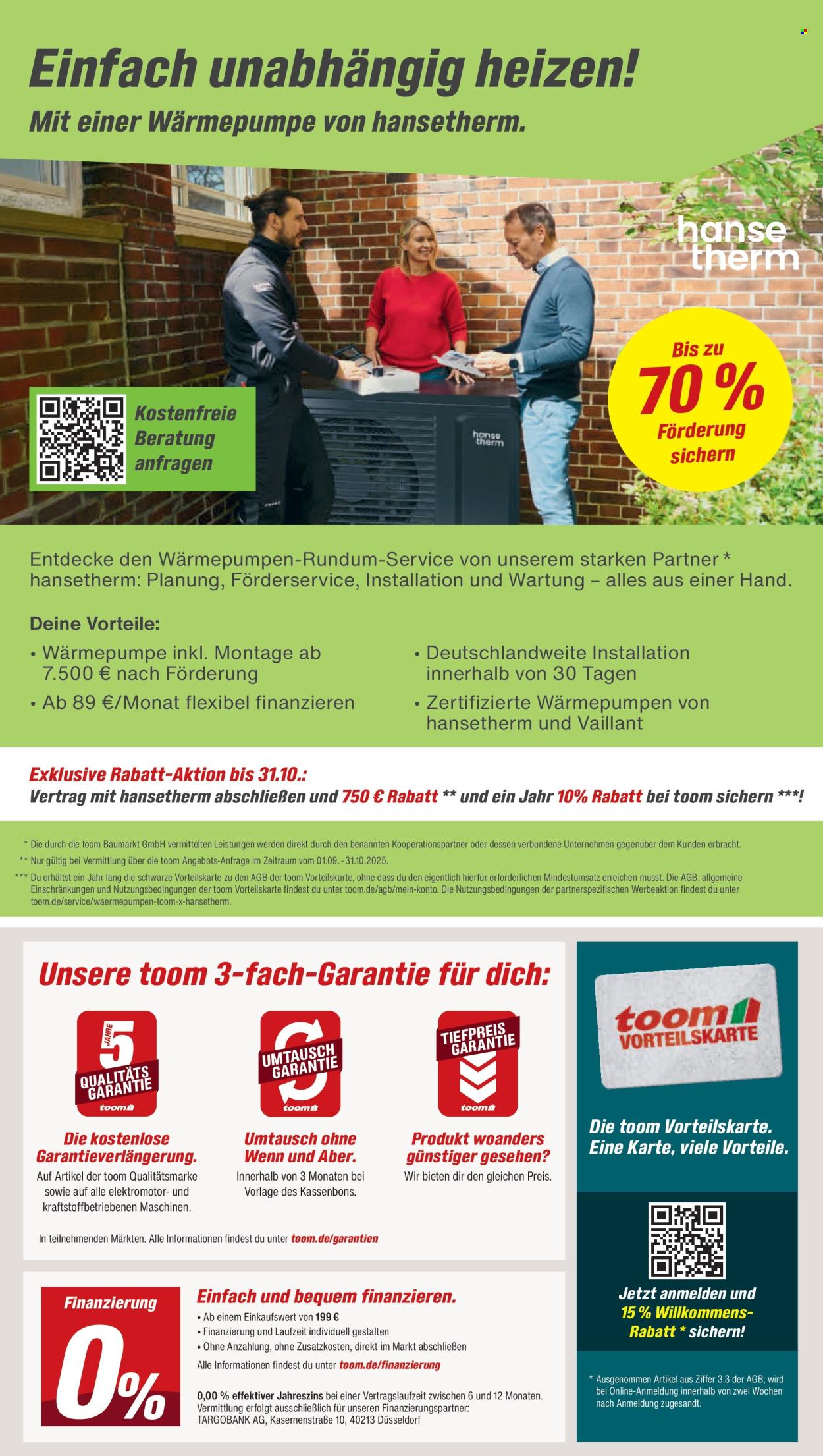 toom Baumarkt Prospekte  - 4.10.2025 - 10.10.2025. Seite 2