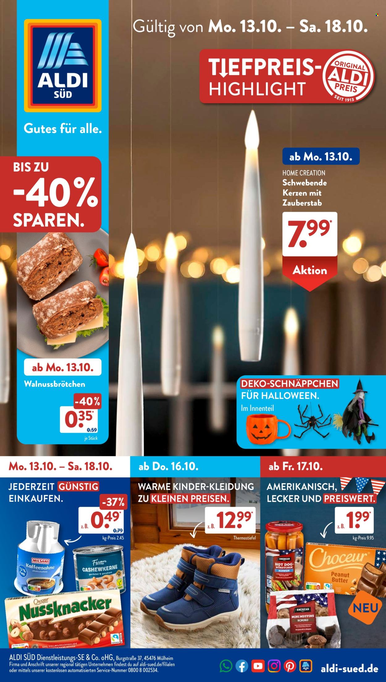 ALDI SÜD Prospekte  - 13.10.2025 - 18.10.2025. Seite 1
