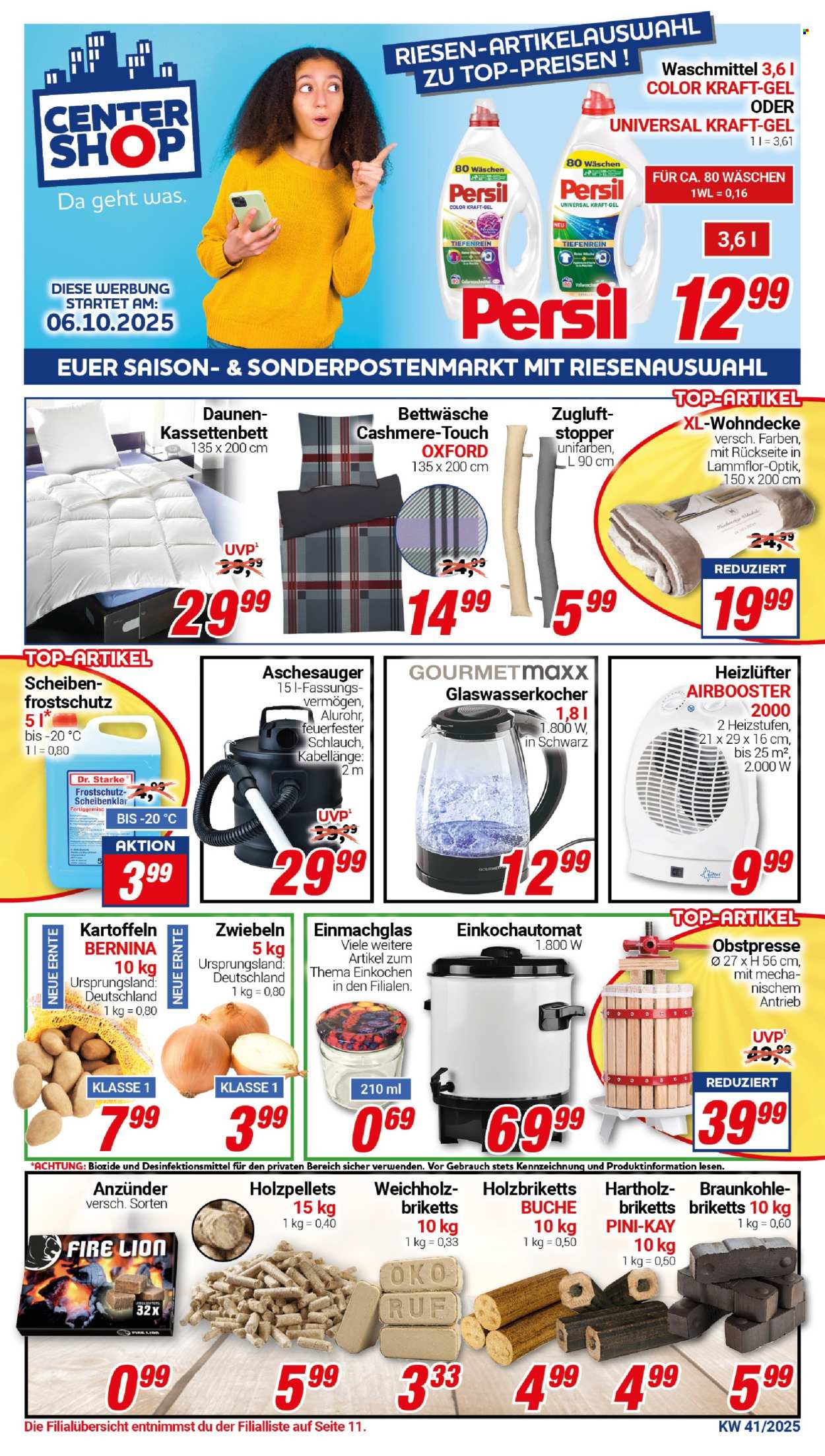 CENTERSHOP Prospekte  - 6.10.2025 - 11.10.2025. Seite 1