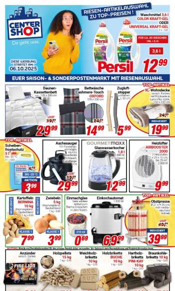 Prospekte CENTERSHOP - 6.10.2025 - 11.10.2025.