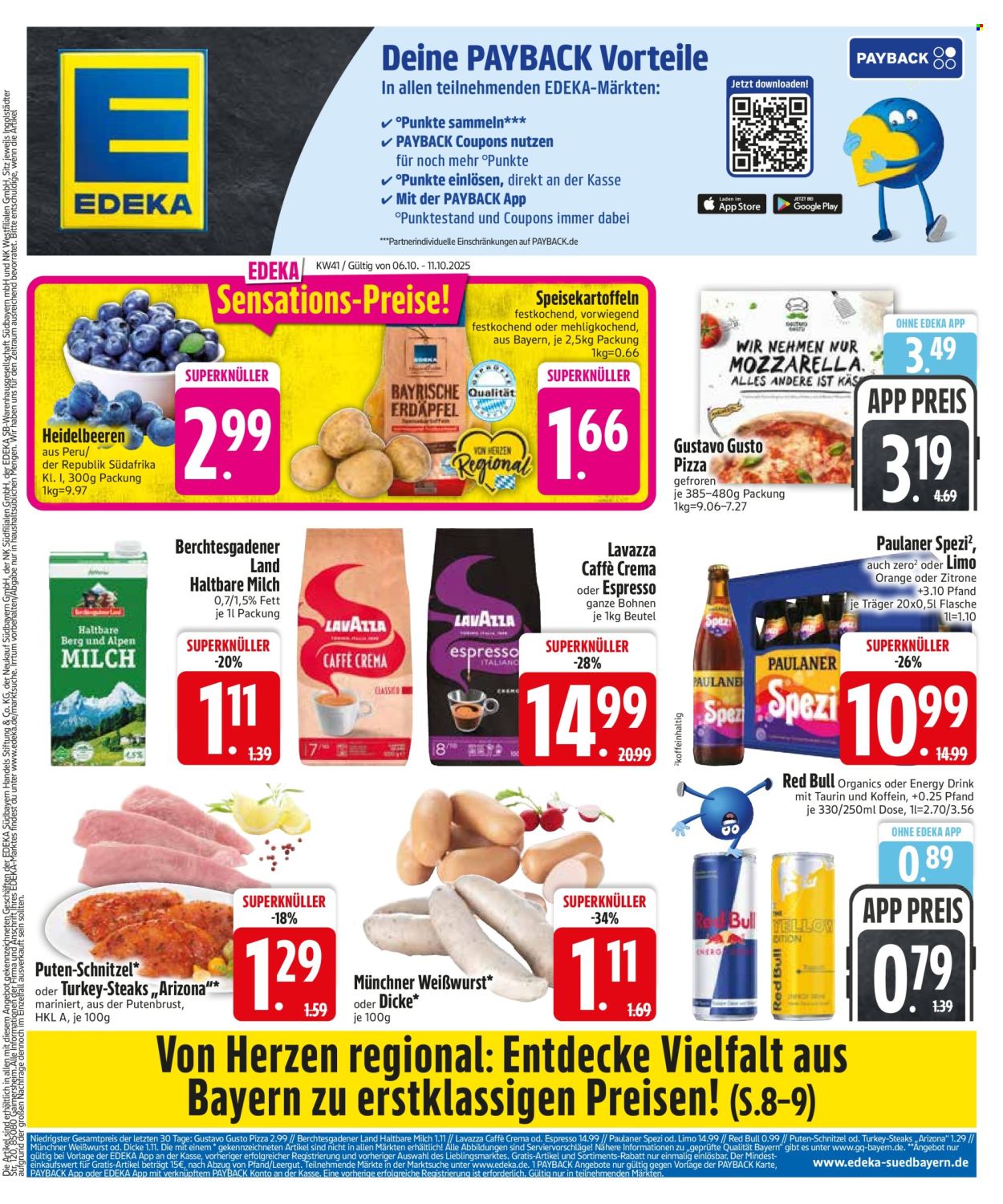 Edeka Prospekte  - 6.10.2025 - 11.10.2025. Seite 1