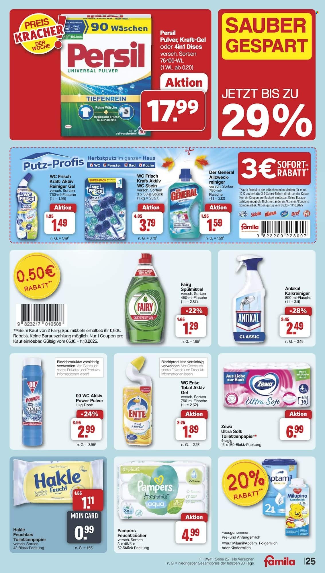 famila Prospekte  - 6.10.2025 - 11.10.2025. Seite 27