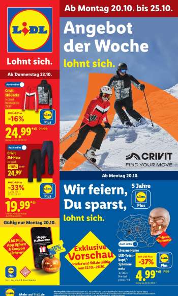 Prospekte Lidl - 20.10.2025 - 25.10.2025.