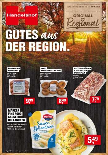 Prospekte Handelshof - 16.10.2025 - 29.10.2025.