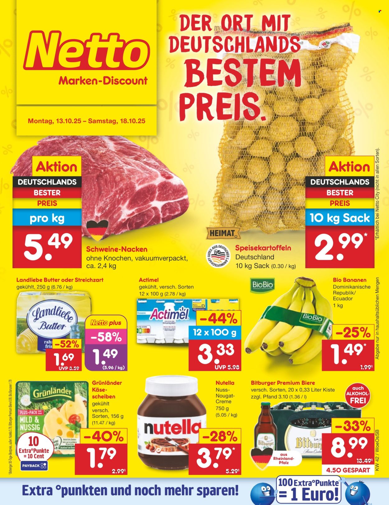 Netto Marken-Discount Prospekte  - 13.10.2025 - 18.10.2025. Seite 1
