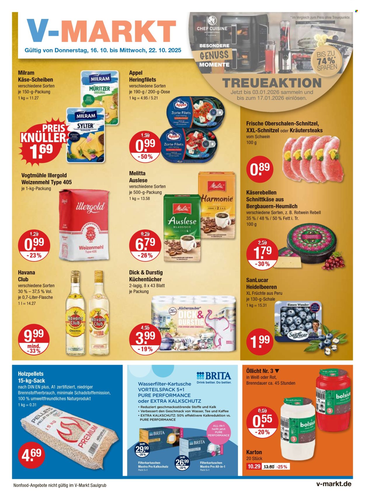 V-Markt Prospekte  - 16.10.2025 - 22.10.2025. Seite 1