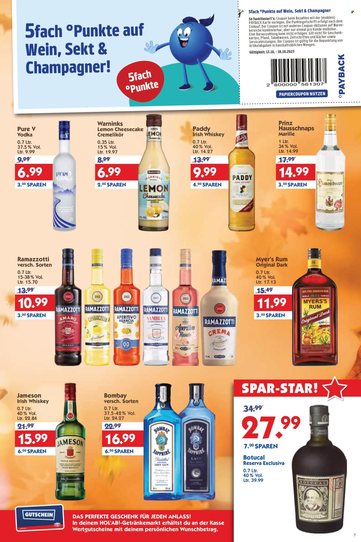 Hol'ab! Getränkemarkt Prospekte  - 13.10.2025 - 18.10.2025. Seite 7
