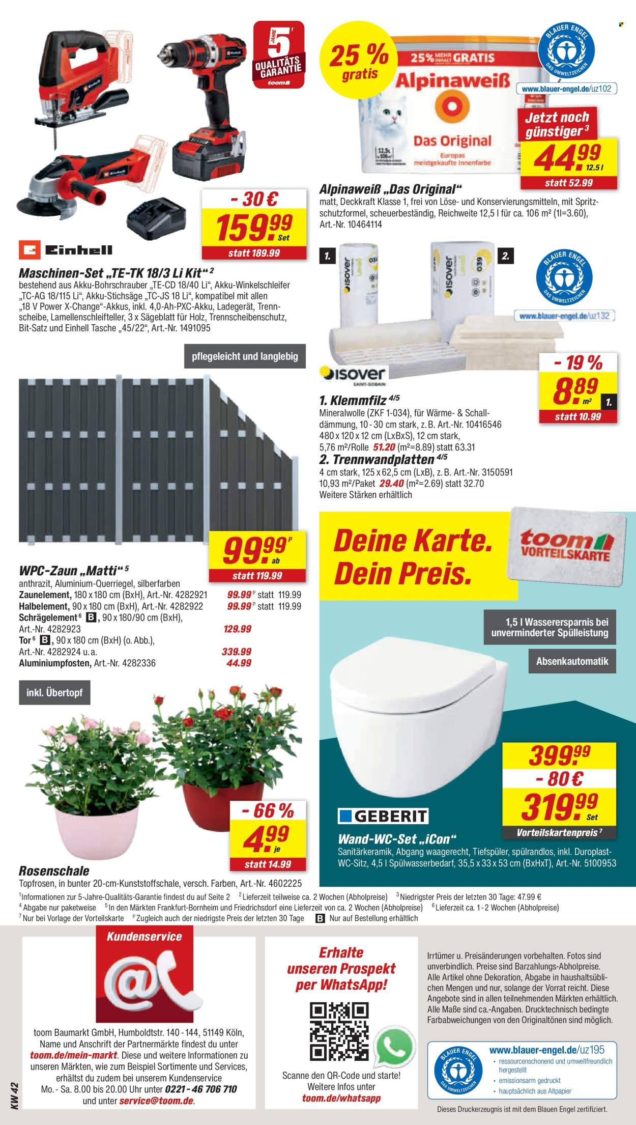 toom Baumarkt Prospekte  - 11.10.2025 - 17.10.2025. Seite 16
