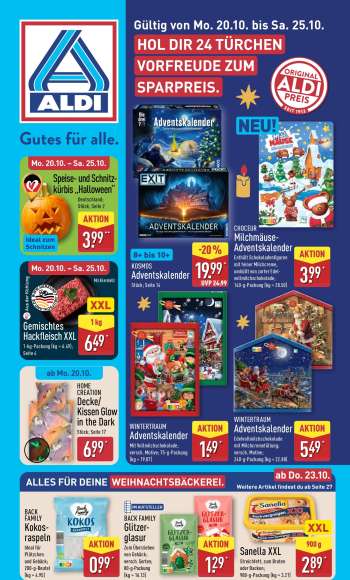 Prospekte ALDI Nord - 20.10.2025 - 25.10.2025.