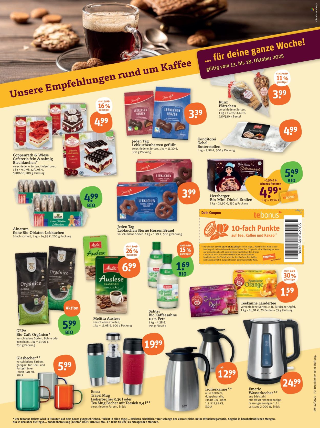 tegut... Prospekte  - 13.10.2025 - 18.10.2025. Seite 2