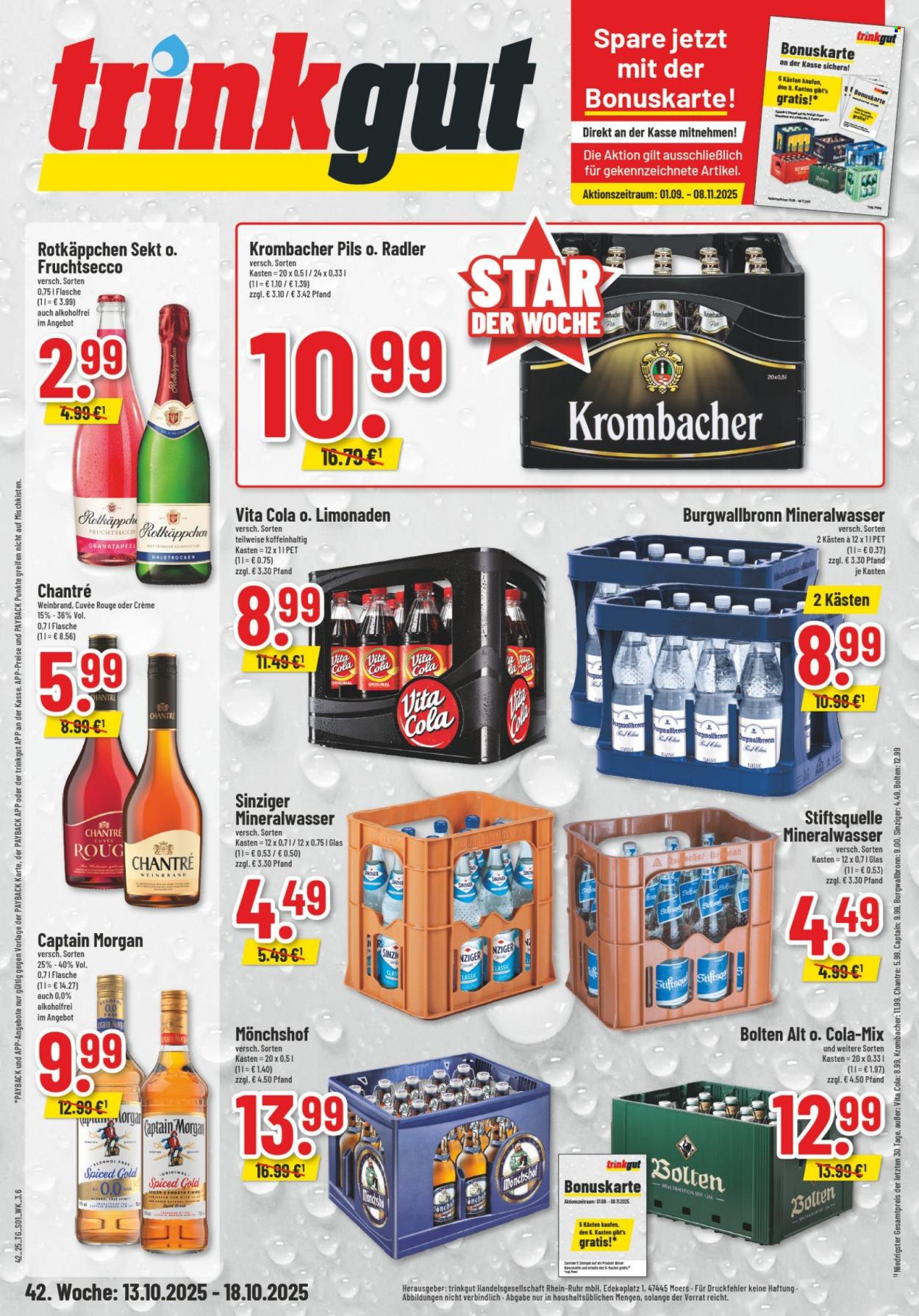 trinkgut Prospekte  - 13.10.2025 - 18.10.2025. Seite 1