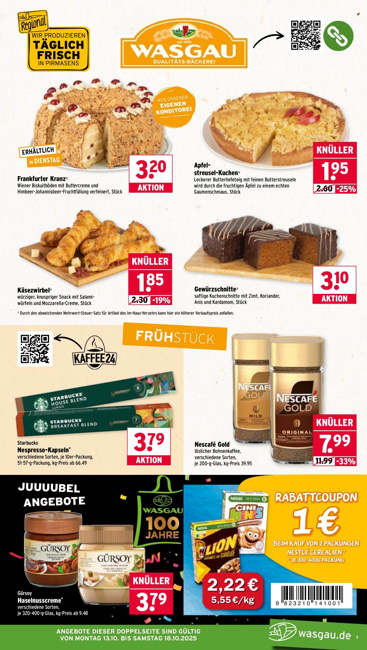Wasgau Prospekte  - 13.10.2025 - 18.10.2025. Seite 9