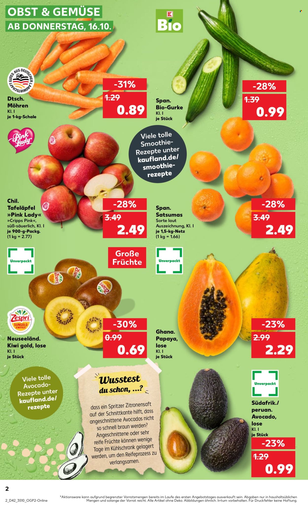 Kaufland Prospekte  - 16.10.2025 - 22.10.2025. Seite 2