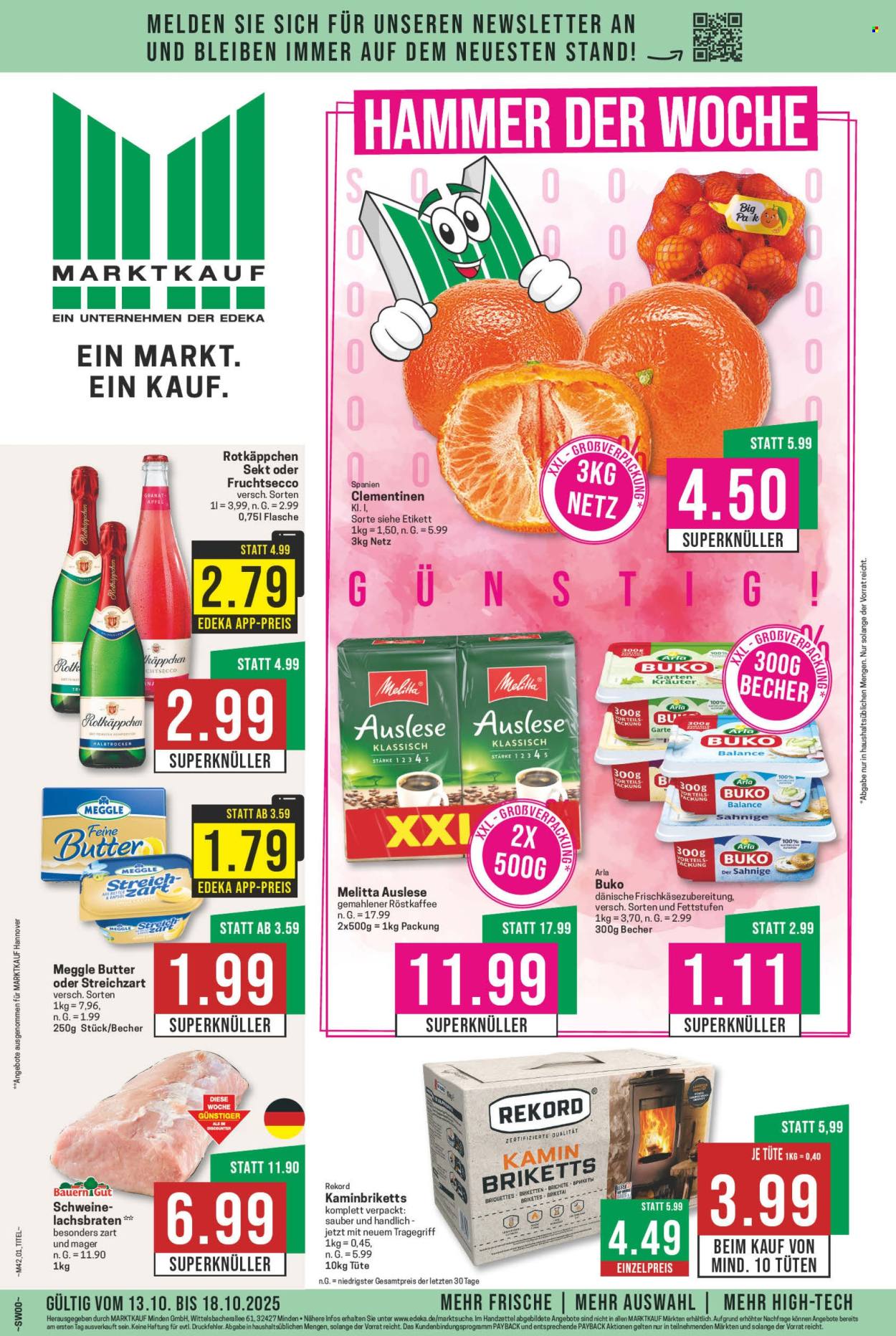Marktkauf Prospekte  - 13.10.2025 - 18.10.2025. Seite 1