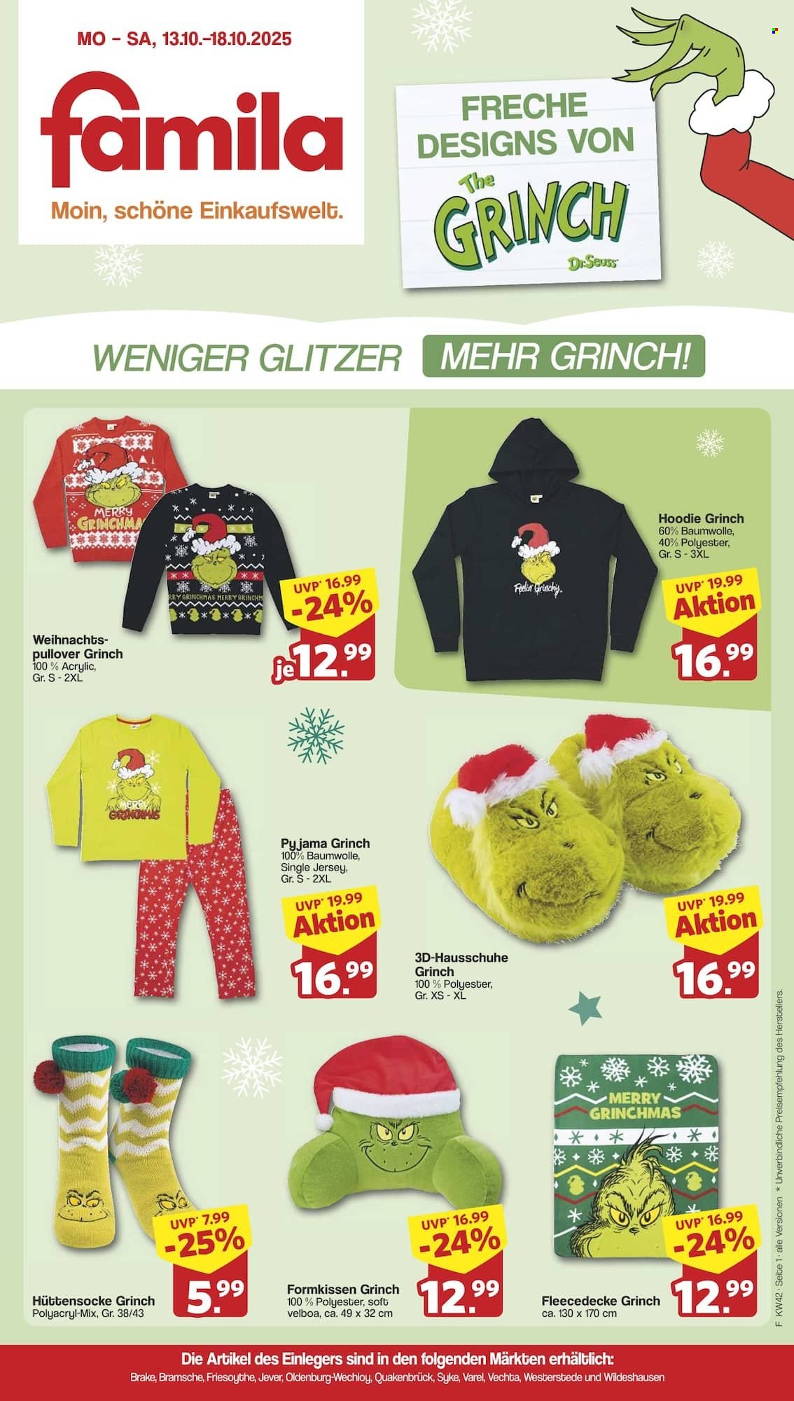 famila Prospekte  - 13.10.2025 - 18.10.2025. Seite 1