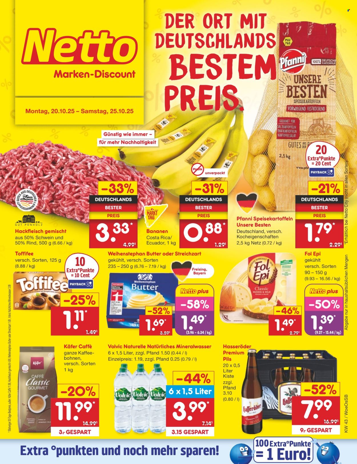 Netto Marken-Discount Prospekte  - 20.10.2025 - 25.10.2025. Seite 1