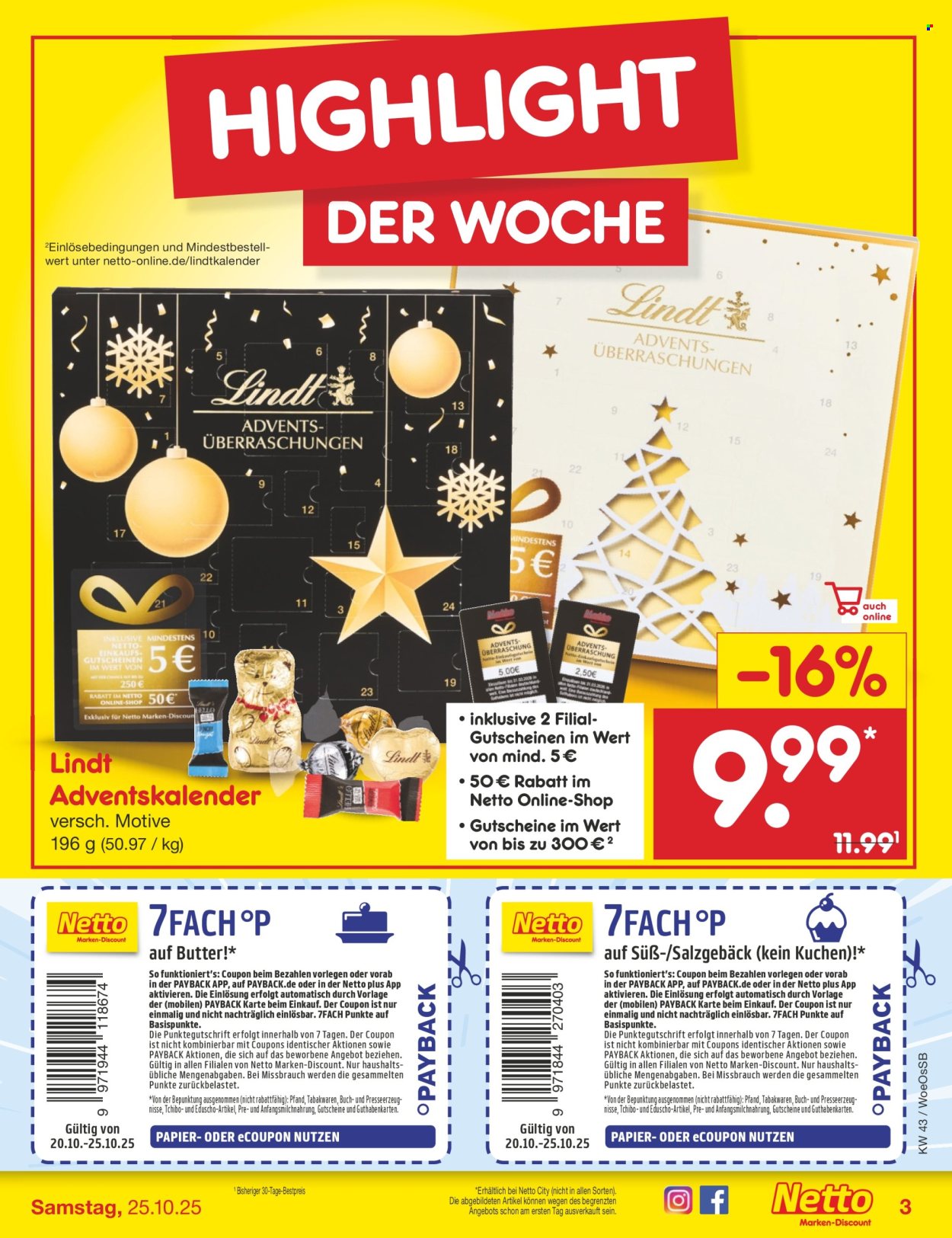 Netto Marken-Discount Prospekte  - 20.10.2025 - 25.10.2025. Seite 3