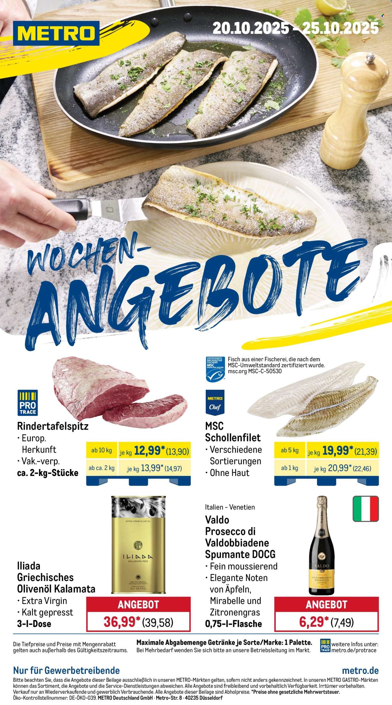 Metro Prospekte  - 20.10.2025 - 25.10.2025. Seite 1