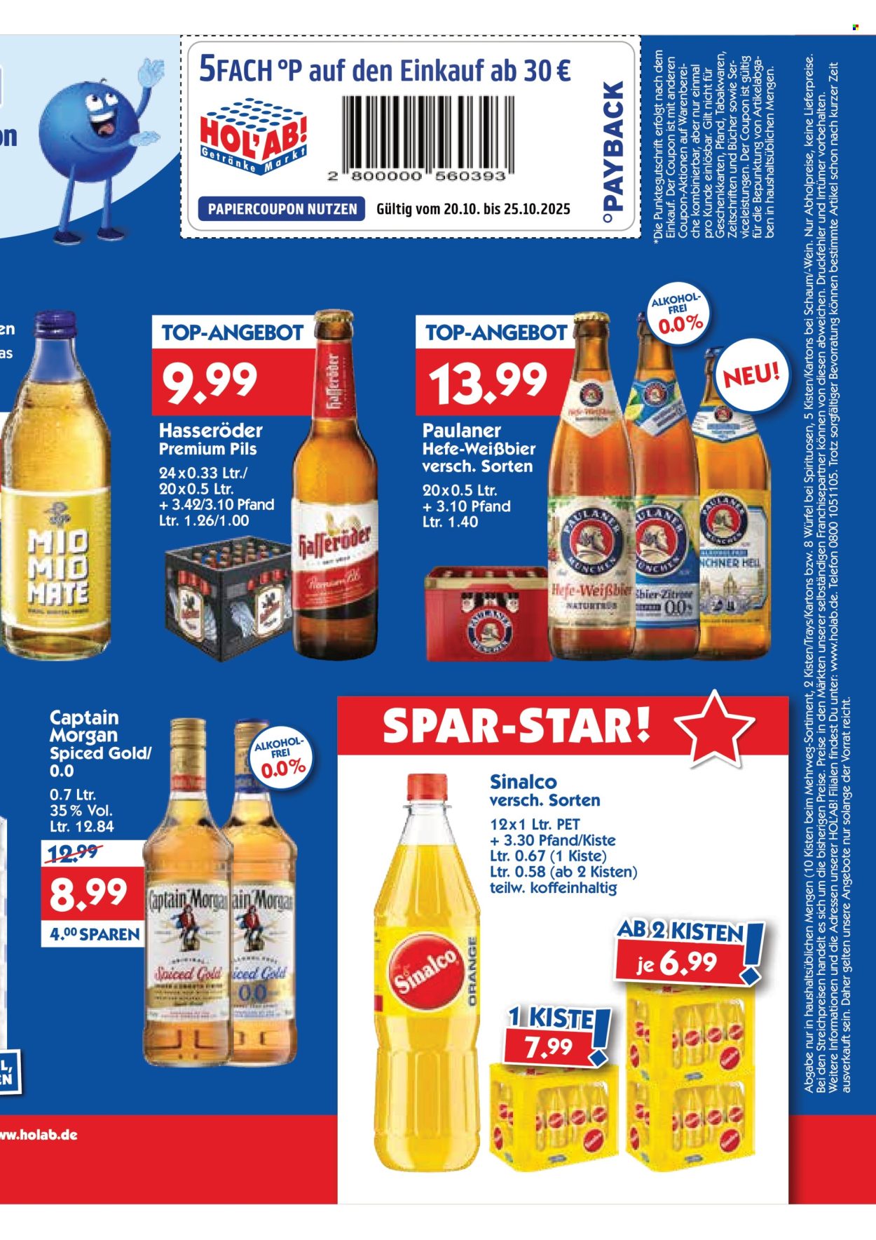 Hol'ab! Getränkemarkt Prospekte  - 20.10.2025 - 25.10.2025. Seite 3