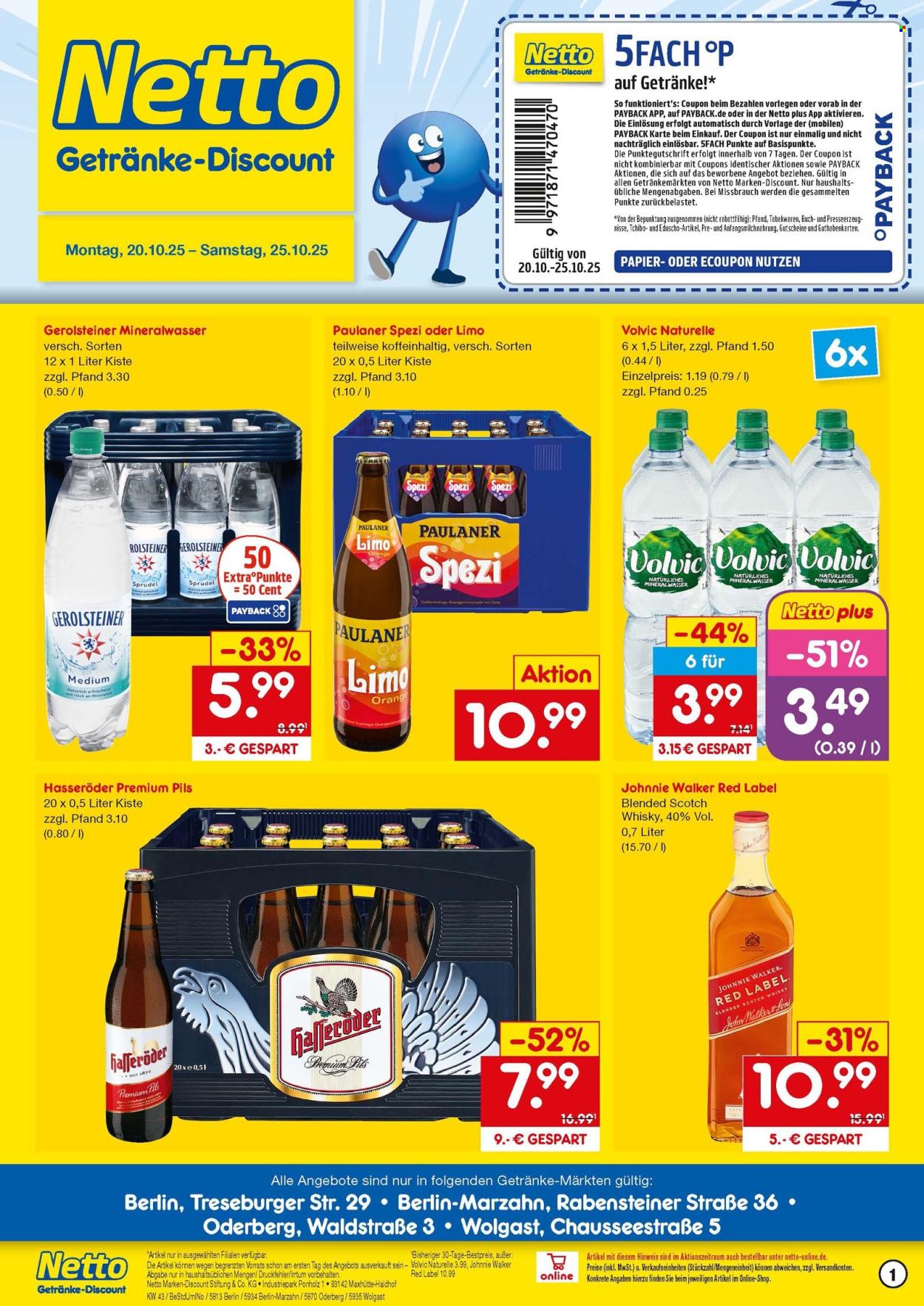 Netto Marken-Discount Prospekte  - 20.10.2025 - 25.10.2025. Seite 1