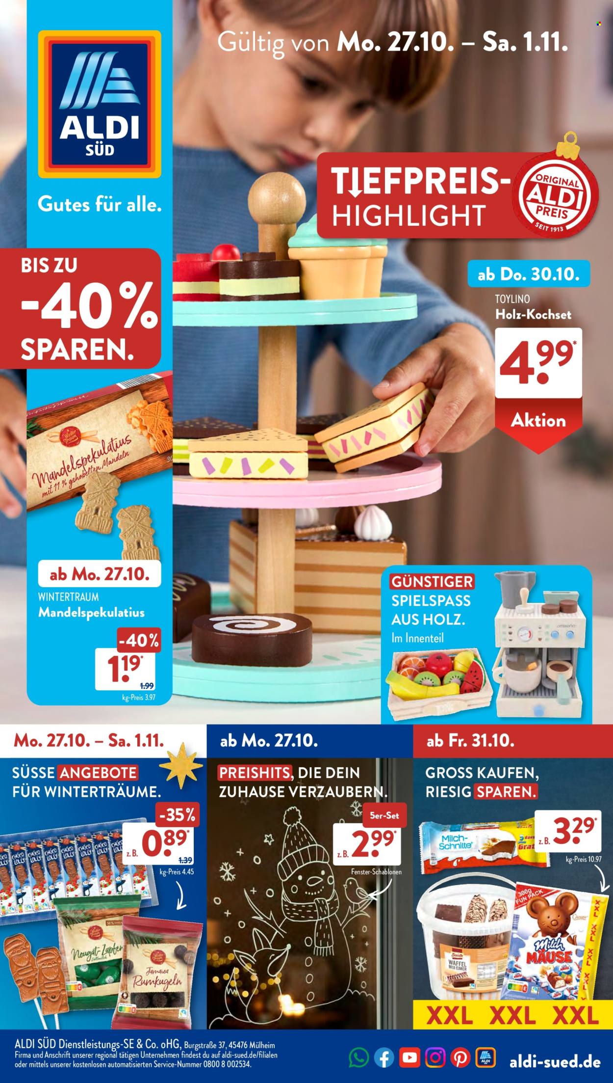 ALDI SÜD Prospekte  - 27.10.2025 - 1.11.2025. Seite 1