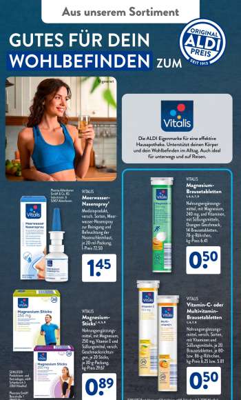 thumbnail - VITALIS Magnesium- Brausetabletten