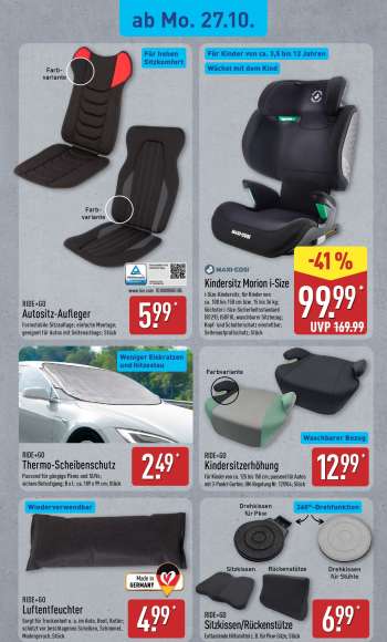 thumbnail - RIDE+GO Autositz-Aufleger