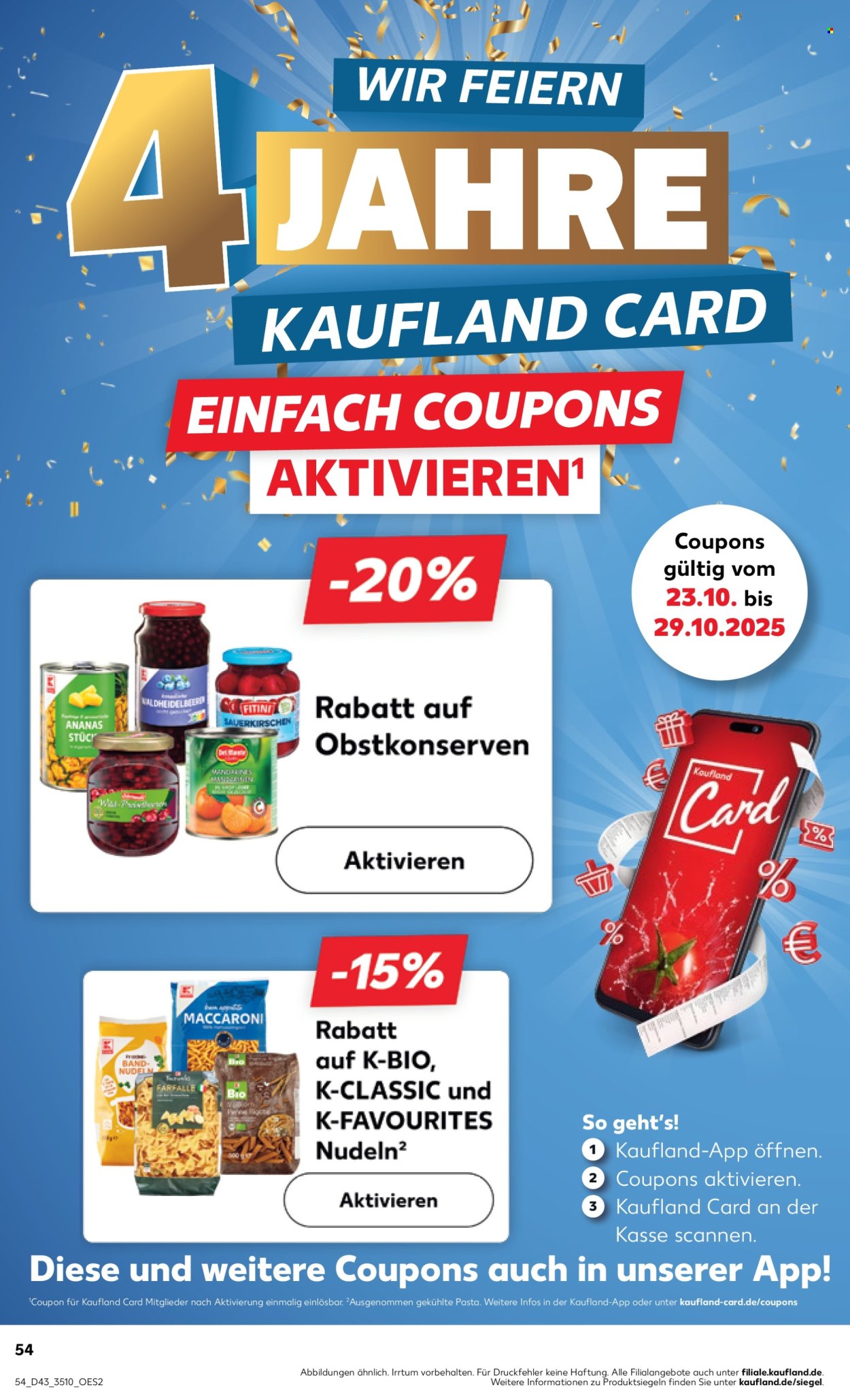 Kaufland Prospekte  - 23.10.2025 - 29.10.2025. Seite 54