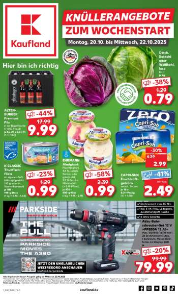 Prospekte Kaufland - 20.10.2025 - 22.10.2025.