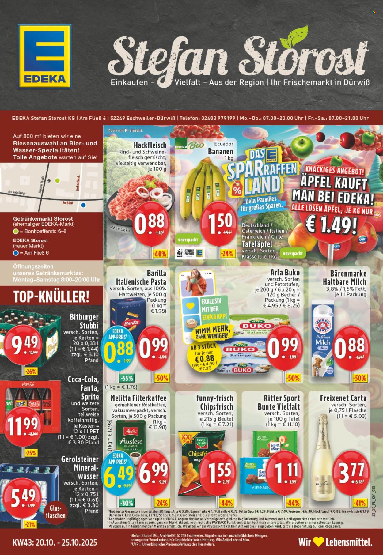Edeka Prospekte  - 20.10.2025 - 25.10.2025. Seite 1