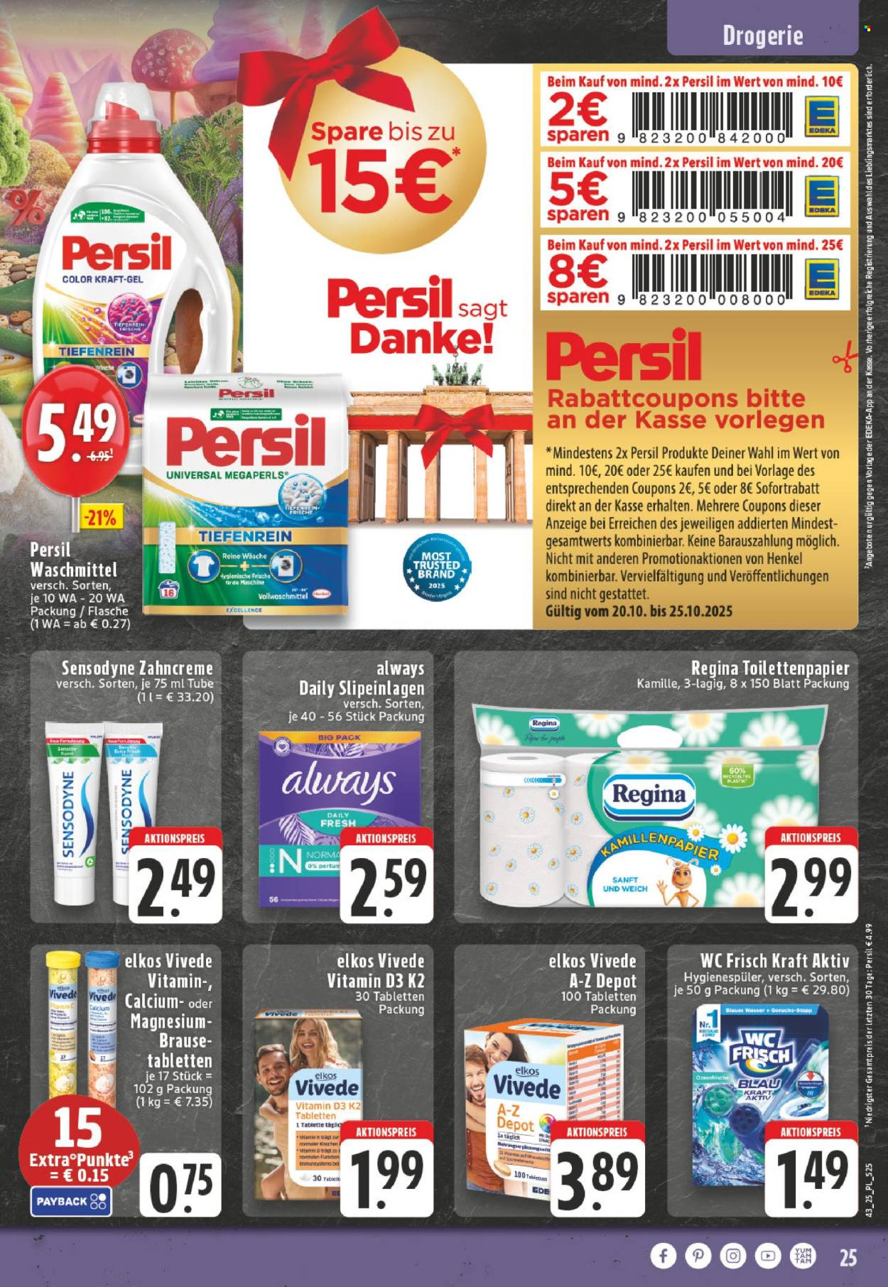 Edeka Prospekte  - 20.10.2025 - 25.10.2025. Seite 25