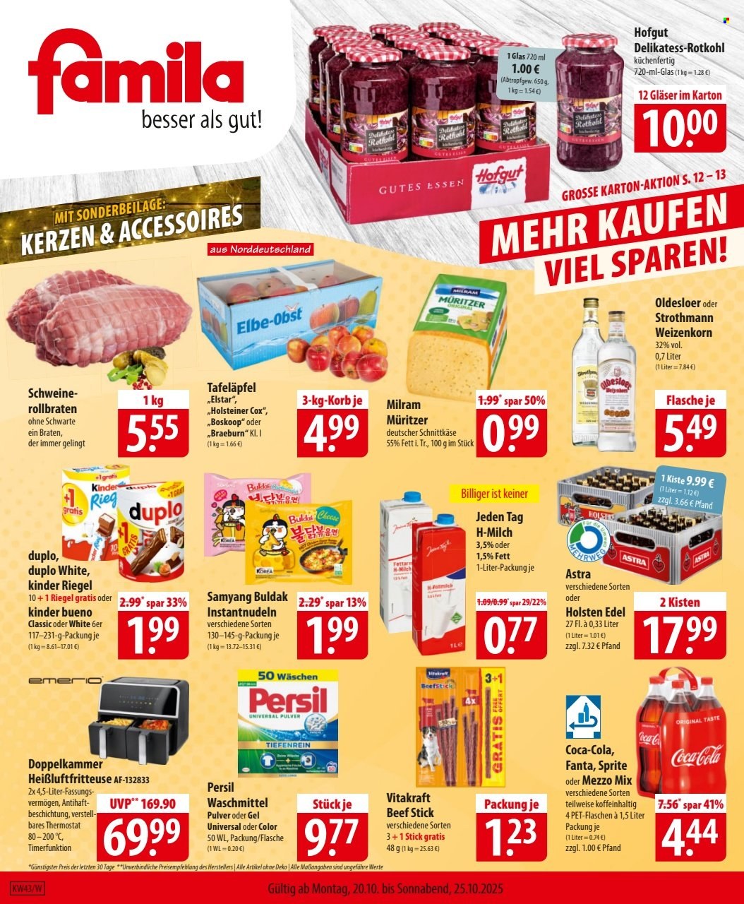 famila Prospekte  - 20.10.2025 - 25.10.2025. Seite 1