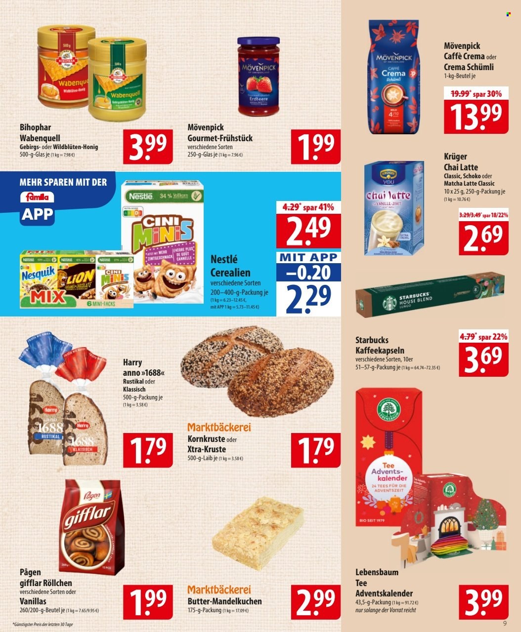 famila Prospekte  - 20.10.2025 - 25.10.2025. Seite 9