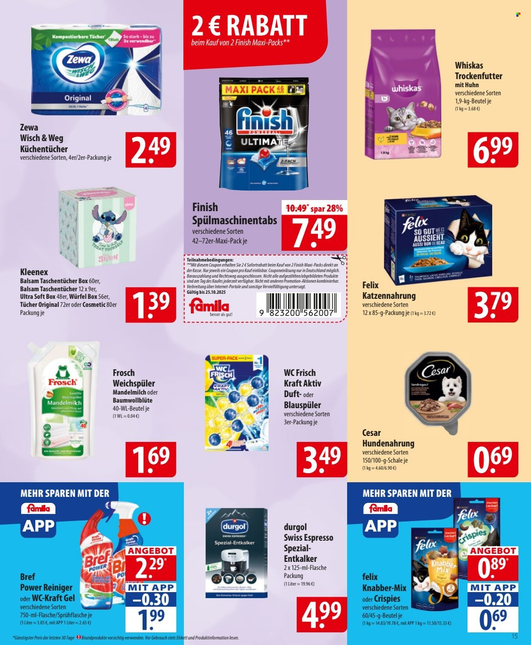 famila Prospekte  - 20.10.2025 - 25.10.2025. Seite 15