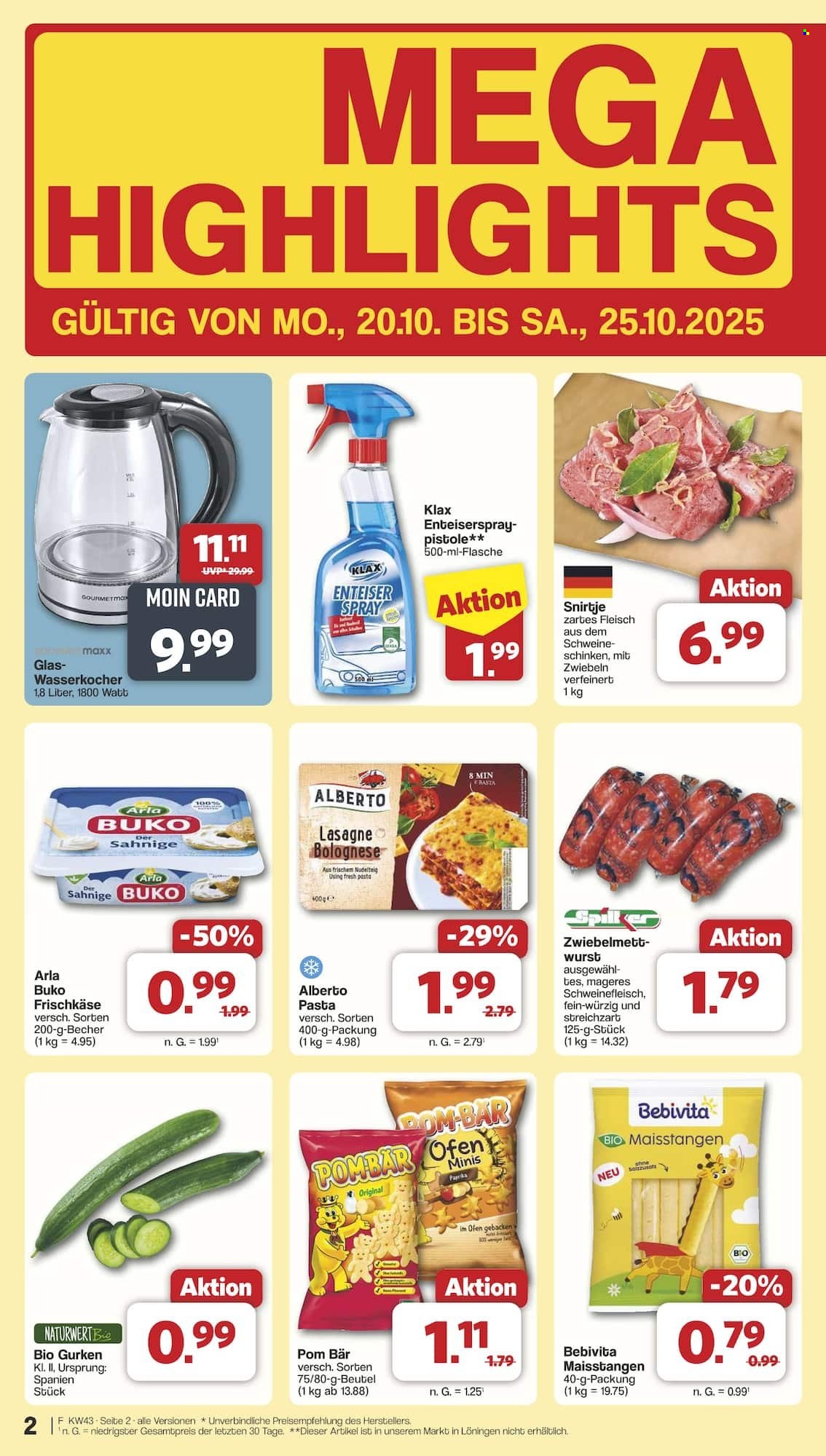 famila Prospekte  - 20.10.2025 - 25.10.2025. Seite 2