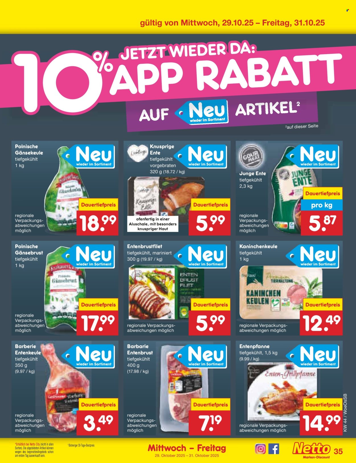 Netto Marken-Discount Prospekte  - 27.10.2025 - 31.10.2025. Seite 39