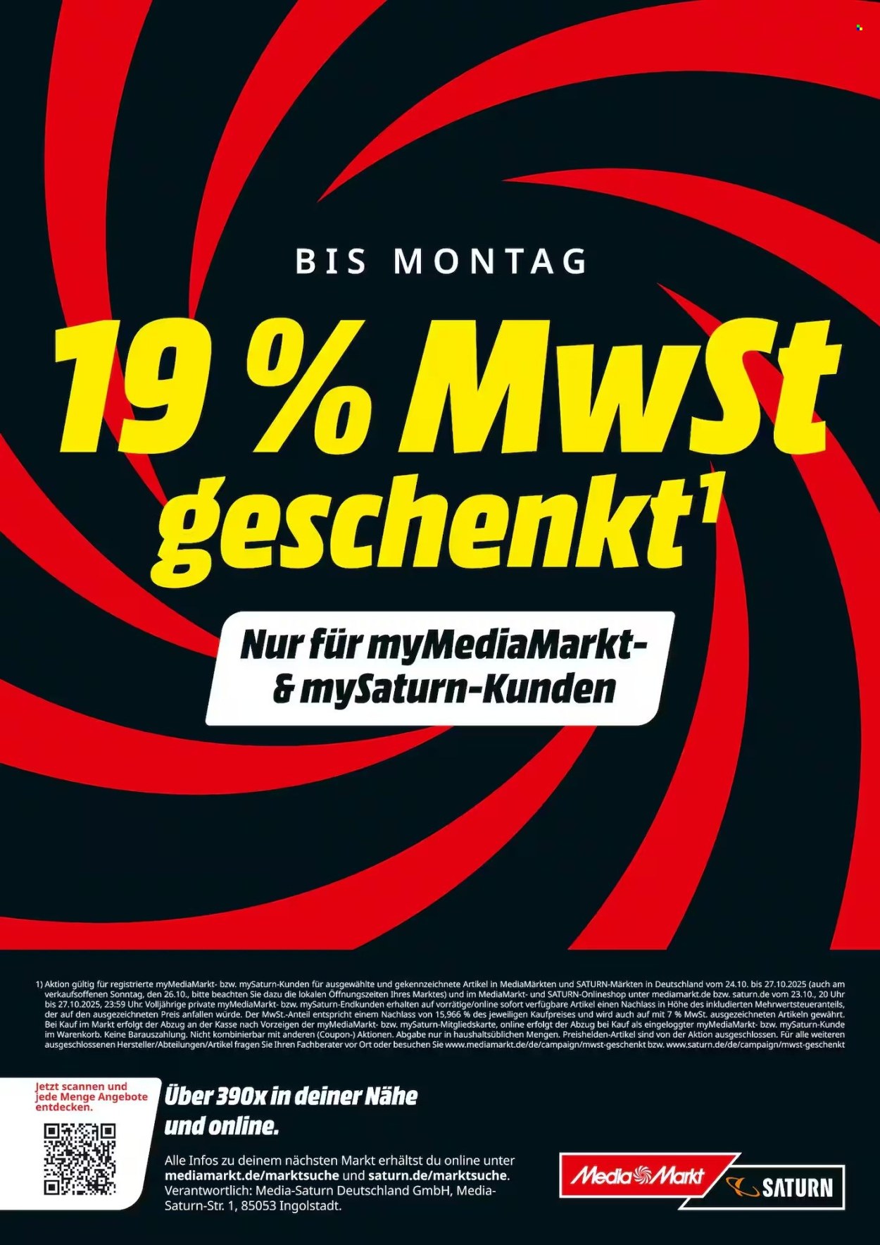 MediaMarkt Prospekte  - 23.10.2025 - 27.10.2025. Seite 1