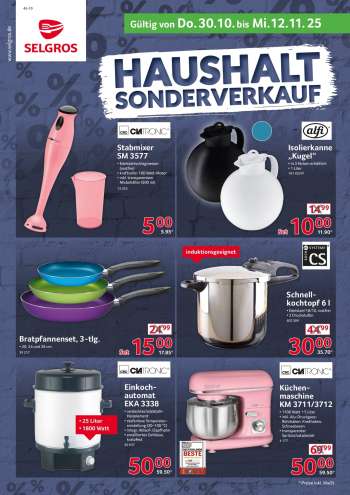 Prospekte Selgros - 30.10.2025 - 12.11.2025.