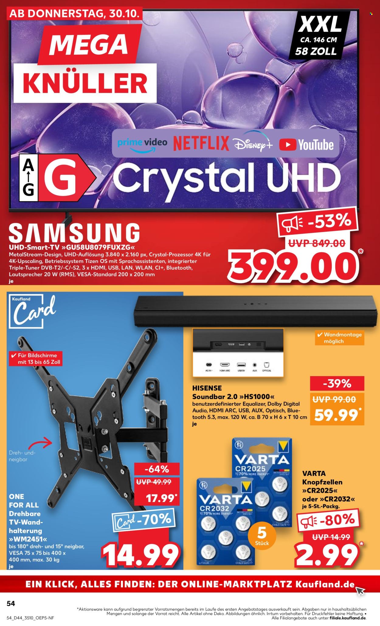 Kaufland Prospekte  - 30.10.2025 - 5.11.2025. Seite 54