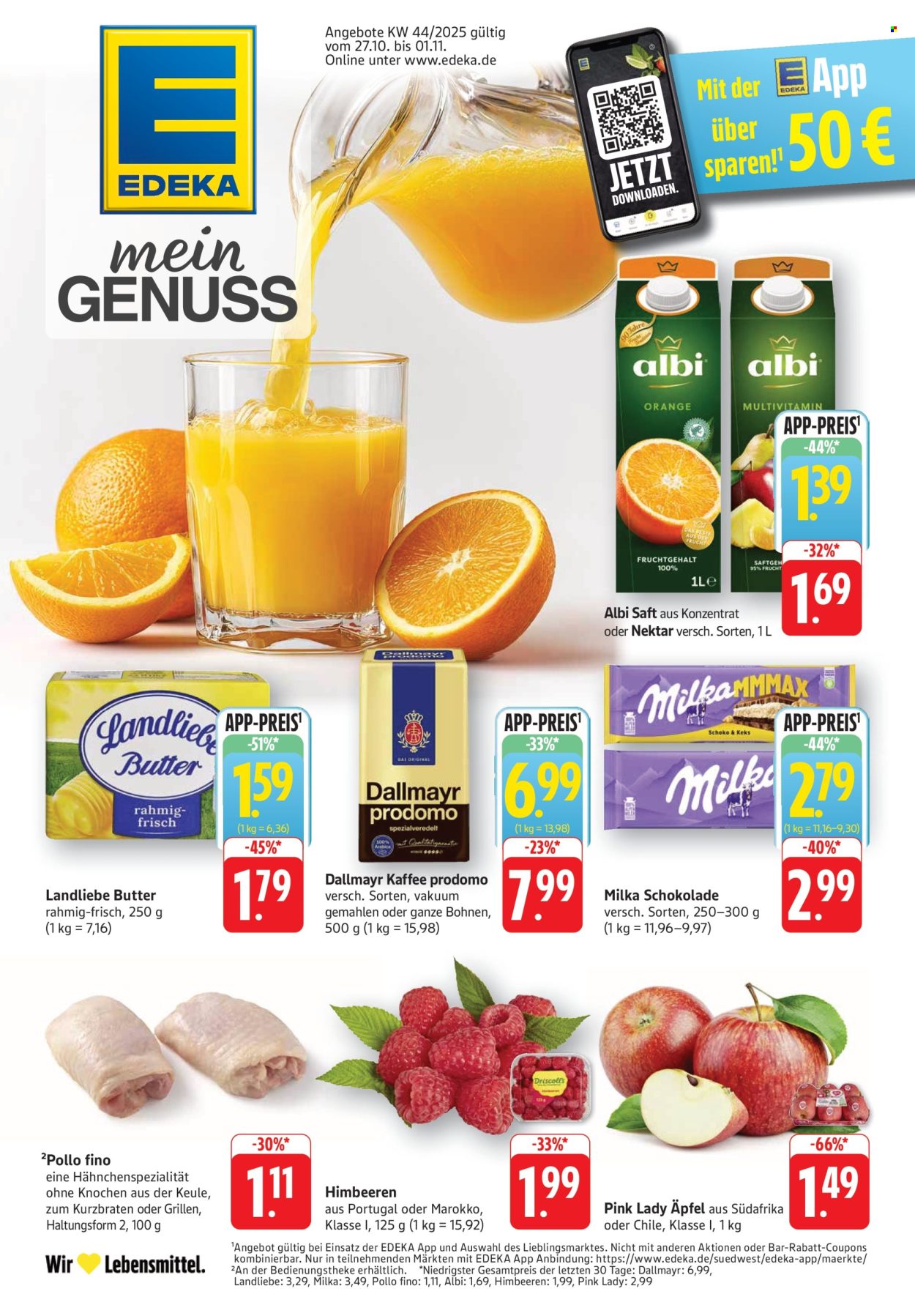 Edeka Prospekte  - 27.10.2025 - 1.11.2025. Seite 1