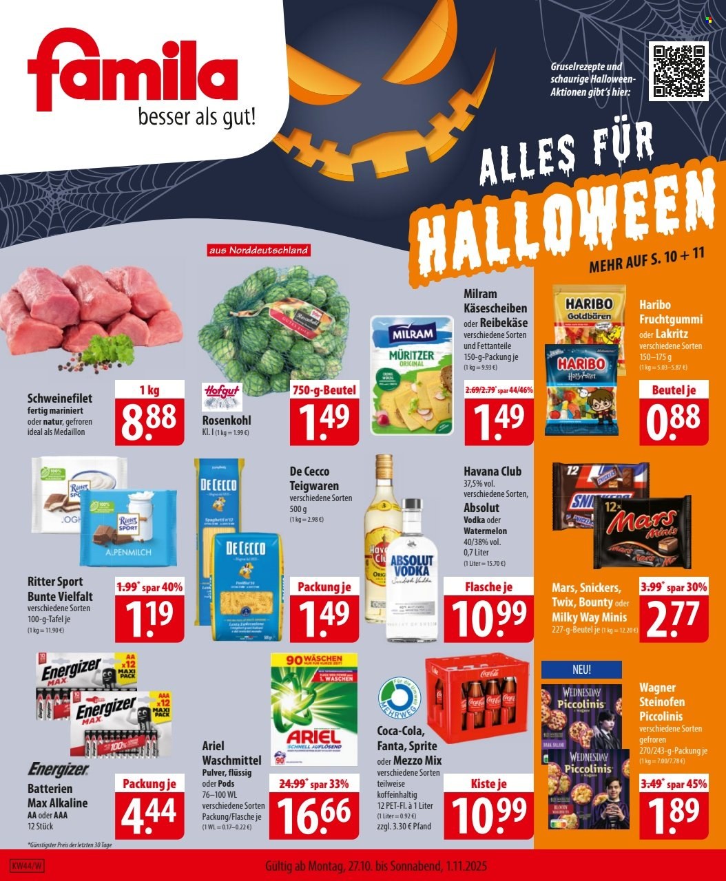 famila Prospekte  - 27.10.2025 - 1.11.2025. Seite 1