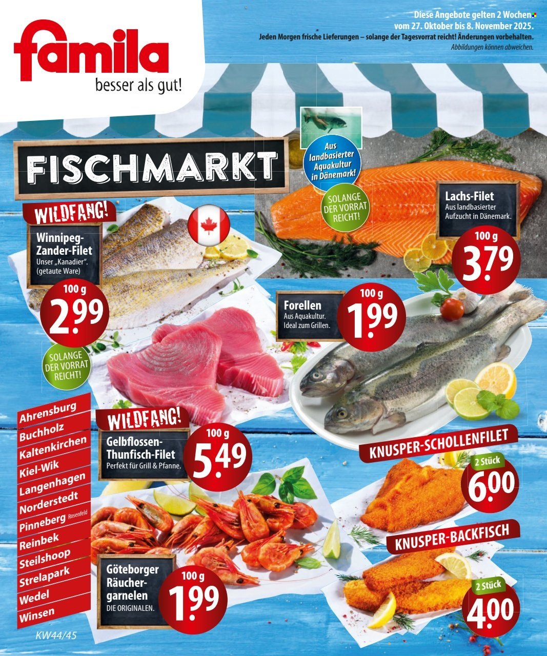 famila Prospekte  - 27.10.2025 - 8.11.2025. Seite 1