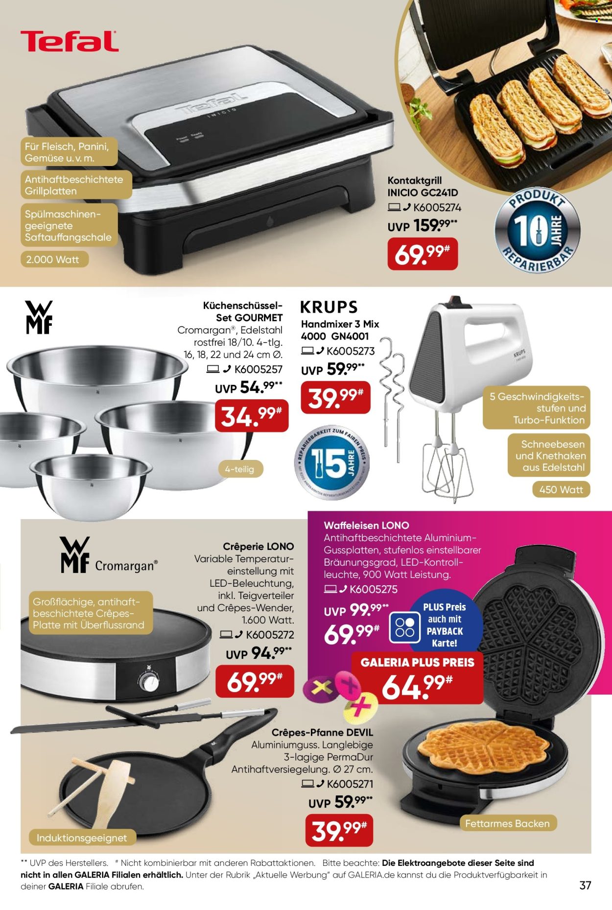 GALERIA Karstadt Kaufhof Prospekte  - 29.10.2025 - 9.11.2025. Seite 37