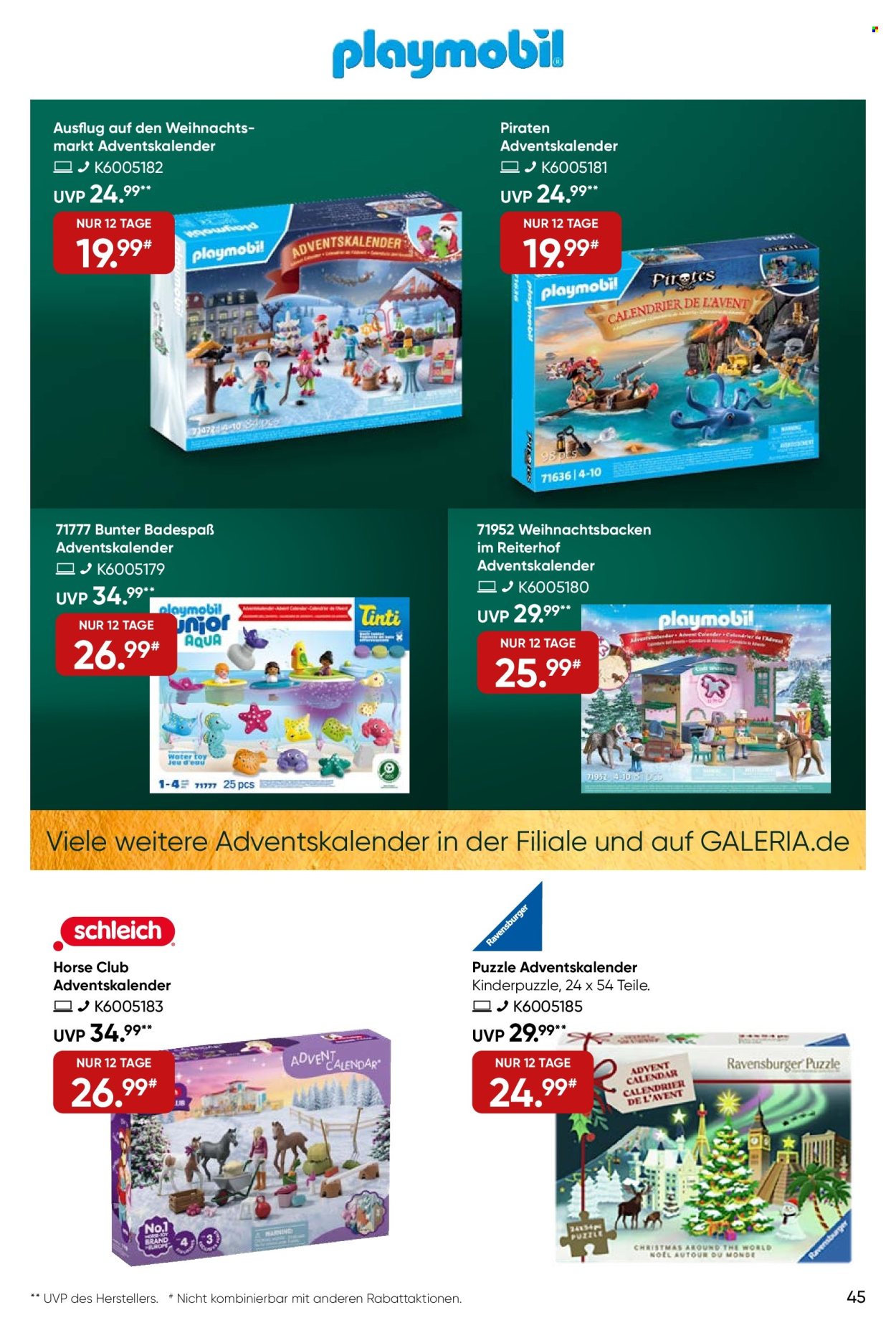 GALERIA Karstadt Kaufhof Prospekte  - 29.10.2025 - 9.11.2025. Seite 45