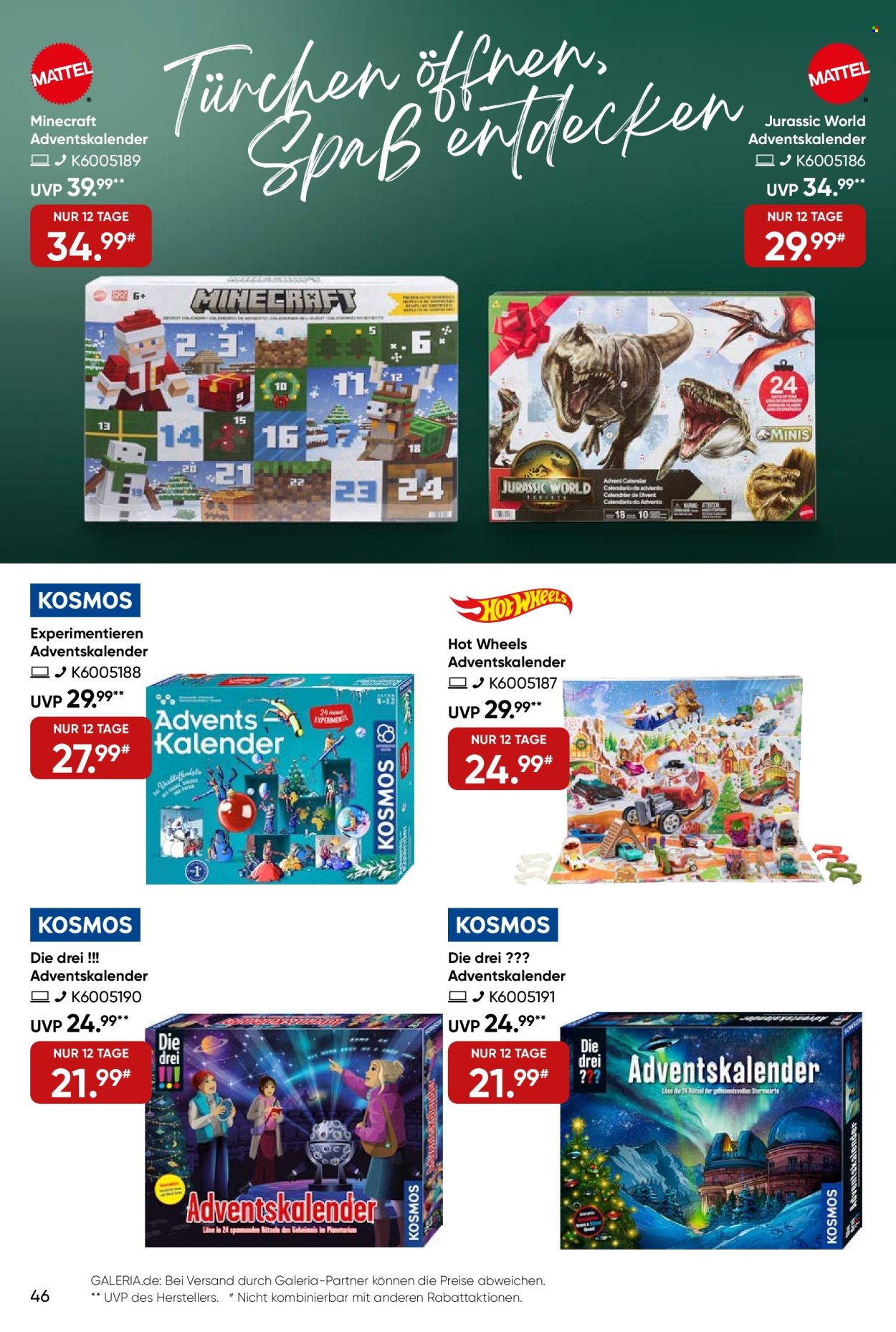 GALERIA Karstadt Kaufhof Prospekte  - 29.10.2025 - 9.11.2025. Seite 46