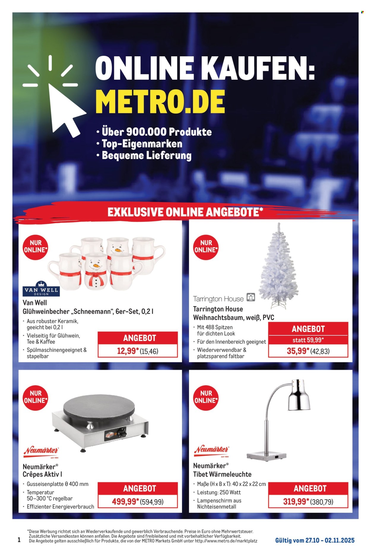 Metro Prospekte  - 27.10.2025 - 2.11.2025. Seite 1