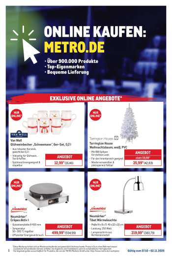 Prospekte Metro - 27.10.2025 - 2.11.2025.