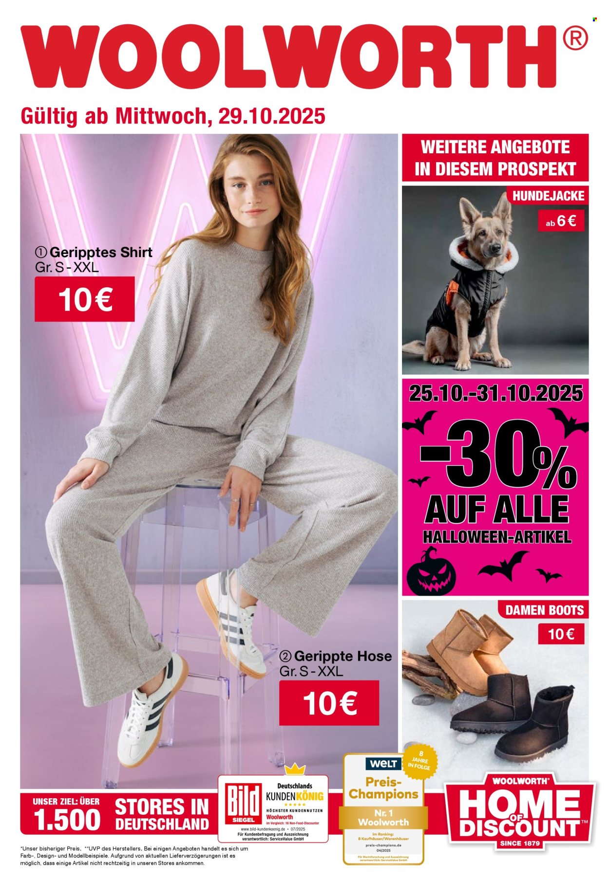 Woolworth Prospekte  - 29.10.2025 - 3.11.2025. Seite 1